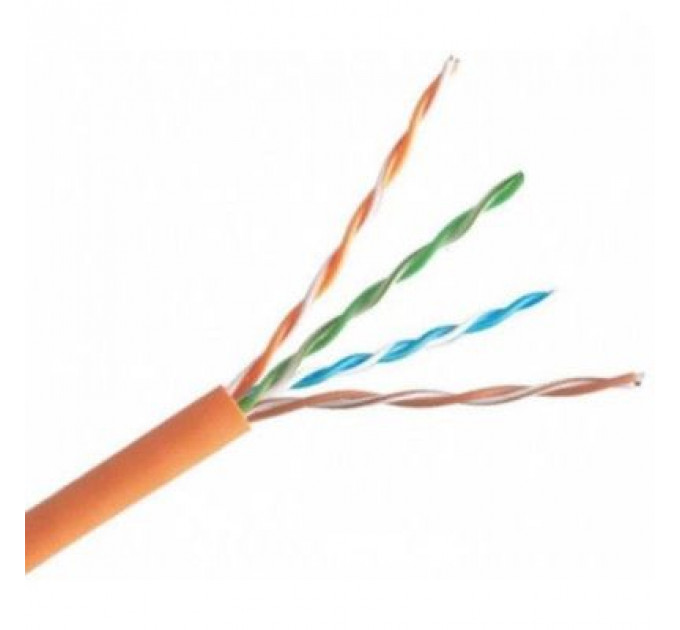 Кабель мережевий OK-Net UTP cat.5E 305m негорючий (U/UTP-cat.5E LSFROH) (КПВнг-HF-ВП(350) 4*2*0,51)