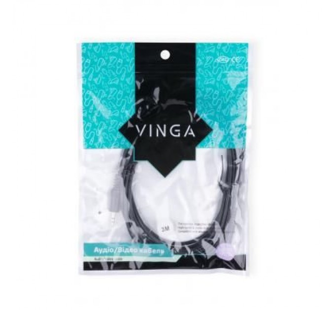 Vinga Кабель мультимедійний Jack 3.5mm 3.0m Vinga (3.5ST01-3.0)