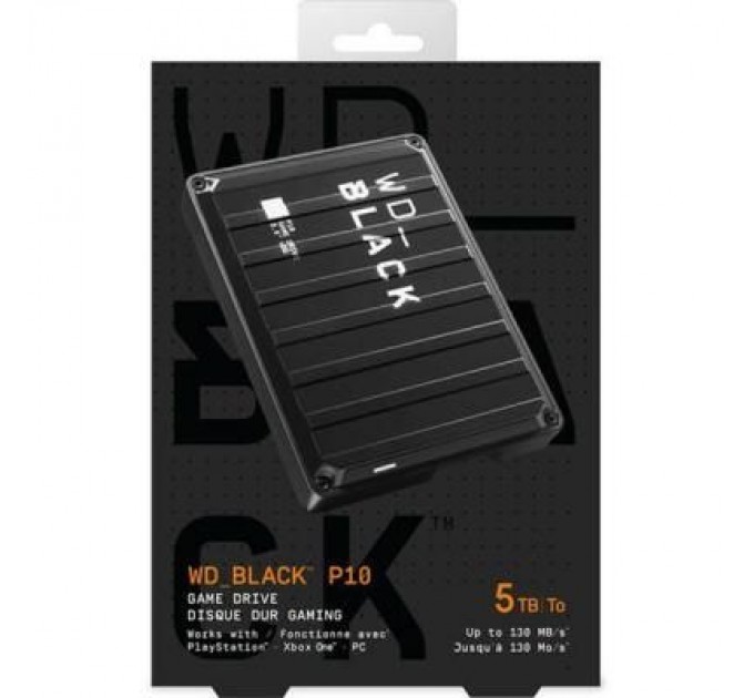 WD Зовнішній жорсткий диск 2.5" 5TB Black P10 WD (WDBA3A0050BBK-WESN)