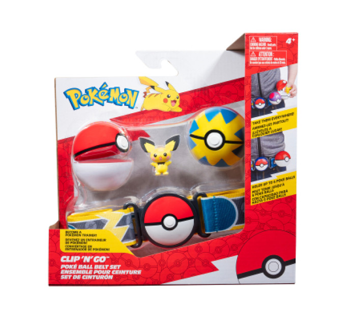 Pokemon Ігровий набір Pokemon W15 - Пояс з покеболами Пічу (PKW3643)