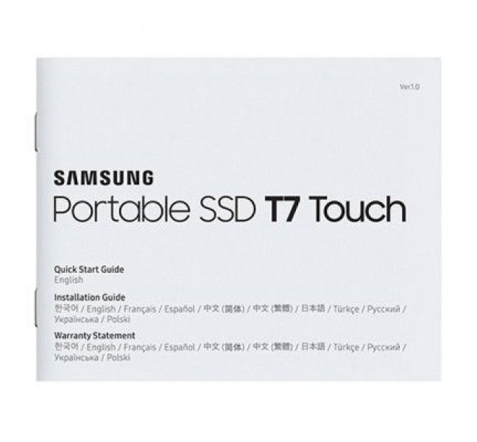 Samsung Накопичувач SSD USB 3.2 500GB T7 Touch Samsung (MU-PC500K/WW)