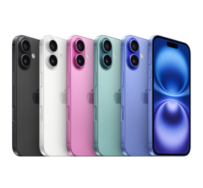Apple Мобільний телефон Apple iPhone 16 Plus 128GB Black (MXVU3)