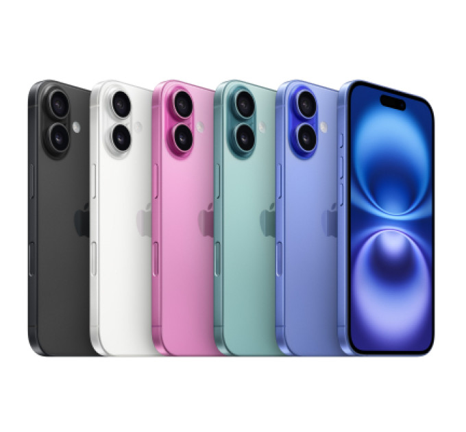 Apple Мобільний телефон Apple iPhone 16 Plus 128GB Ultramarine (MXVX3)