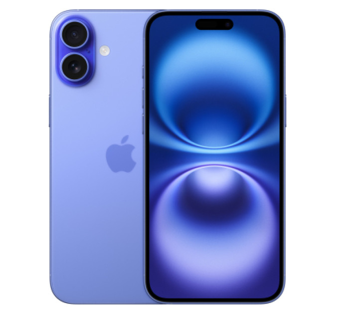 Apple Мобільний телефон Apple iPhone 16 Plus 128GB Ultramarine (MXVX3)