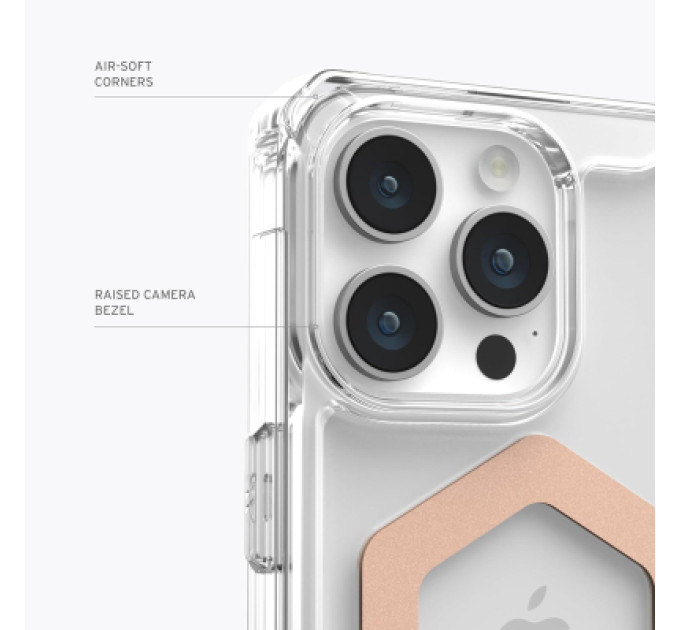 UAG Чохол до мобільного телефона UAG iPhone 15 Pro Max Plyo Magsafe Ice/Rose Gold (114305114348)