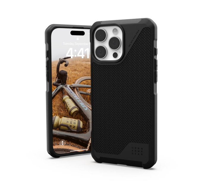 UAG Чохол до мобільного телефона UAG iPhone 16 Pro Max Metropolis LT Magsafe Kevlar Black (114453113940)
