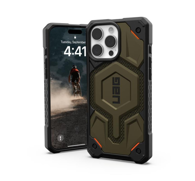 UAG Чохол до мобільного телефона UAG iPhone 16 Pro Max Monarch Pro Magsafe Kevlar Element Green (11445711397B)