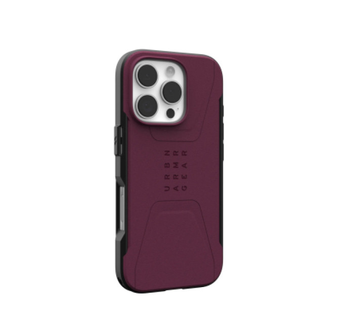 UAG Чохол до мобільного телефона UAG iPhone 16 Pro Civilian Magsafe Bordeaux (114444119049)