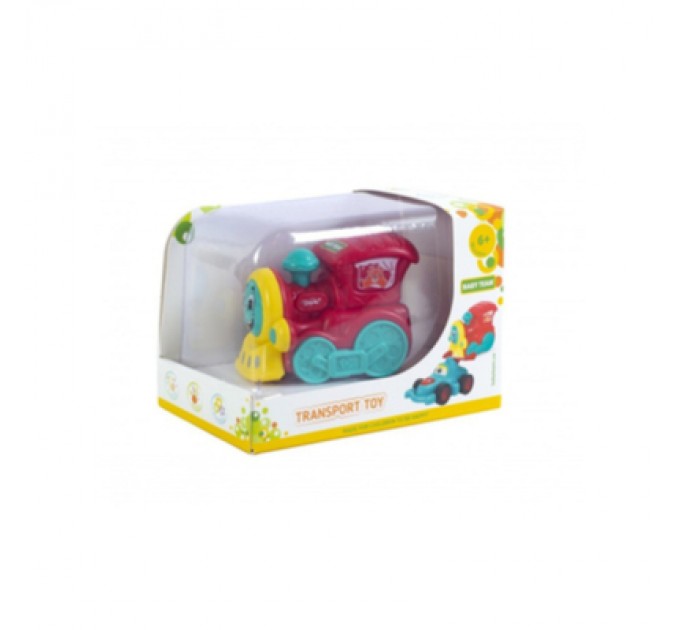 Baby Team Розвиваюча іграшка Baby Team інерційний поїзд червоний (8620_паровозик_червоний)