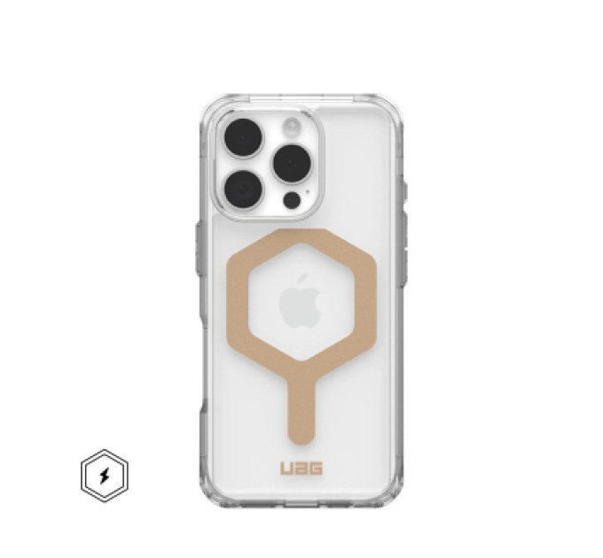 UAG Чохол до мобільного телефона UAG iPhone 16 Pro Plyo Magsafe Ice/Gold (114480114381)