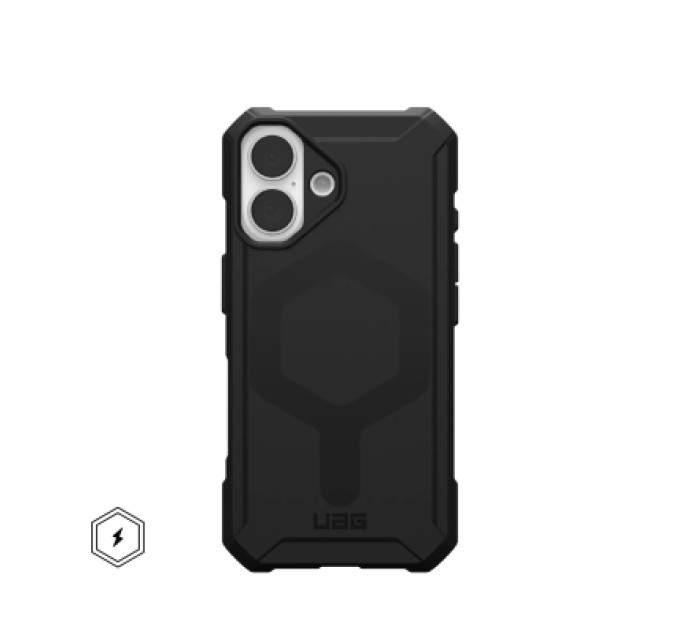 UAG Чохол до мобільного телефона UAG iPhone 16 Essential Armor Magsafe Black (114450114040)