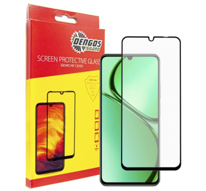 Dengos Скло захисне Dengos Full Glue Realme C63 (black) (TGFG-370)