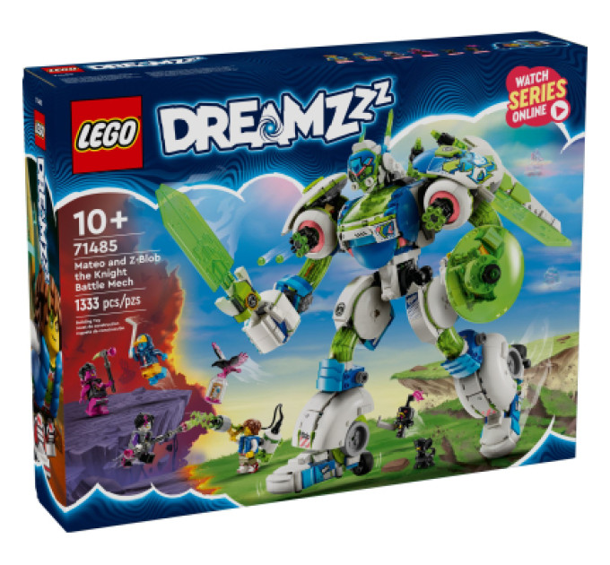 LEGO Конструктор LEGO DREAMZzz Матео й лицарський бойовий робот Зет-Блоб (71485)