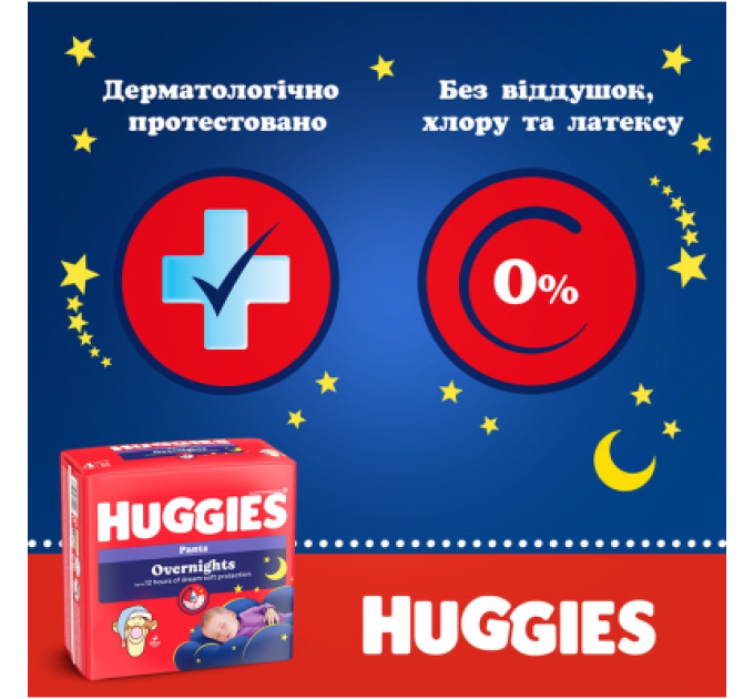 Huggies Підгузки Huggies Overnights Pants Трусики 5 12-17 кг 24 шт. (5029053581095)