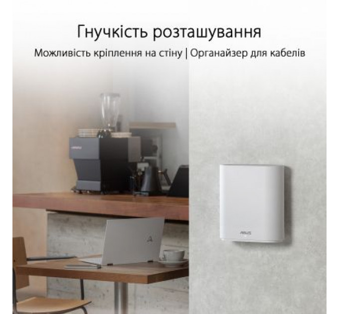 Точка доступу Wi-Fi ASUS EBM68 2pk White (90IG07V0-MO3A40)
