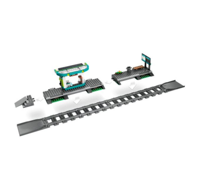 LEGO Конструктор LEGO City Трамвай і вокзал у центрі міста 811 деталей (60423)