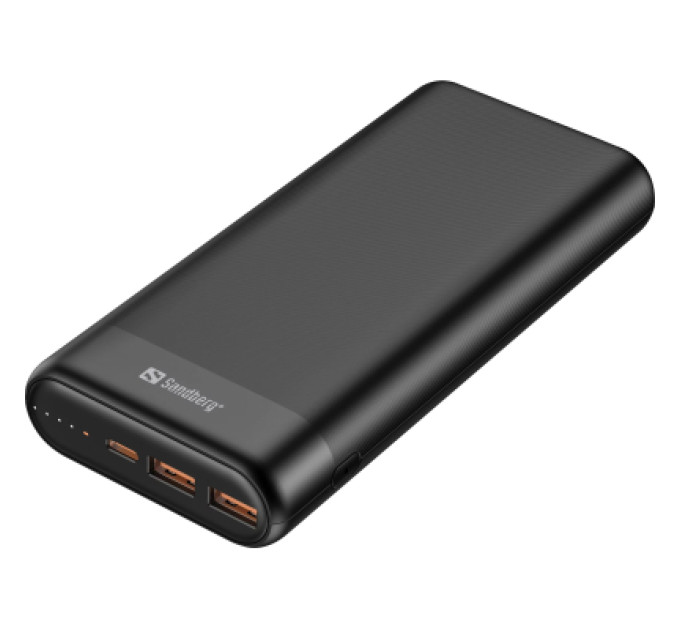 Sandberg Батарея універсальна Sandberg 20000mAh, PD/65W, QC/3.0, Always-ON-Mode, +cable 100W (420-62)