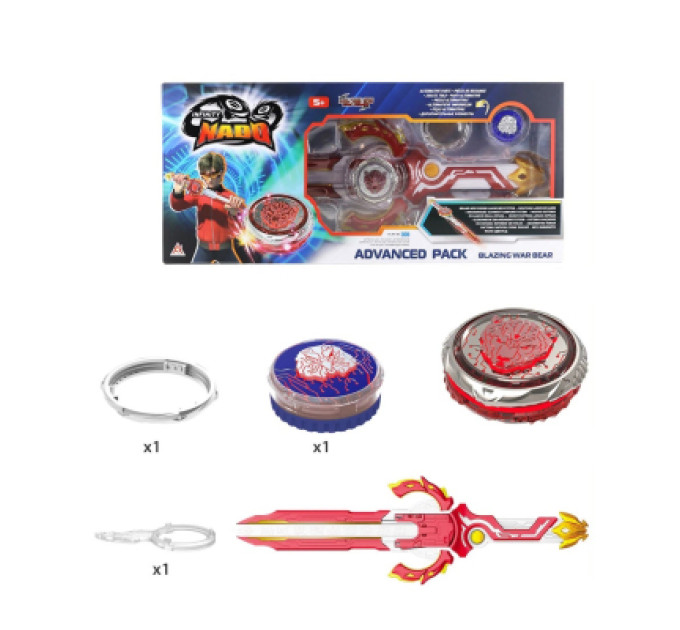 Infinity Nado Дзига Infinity Nado VI серія Advanced Pack Blazing War Bear Палаючий Бойовий Ведмідь (EU654132)