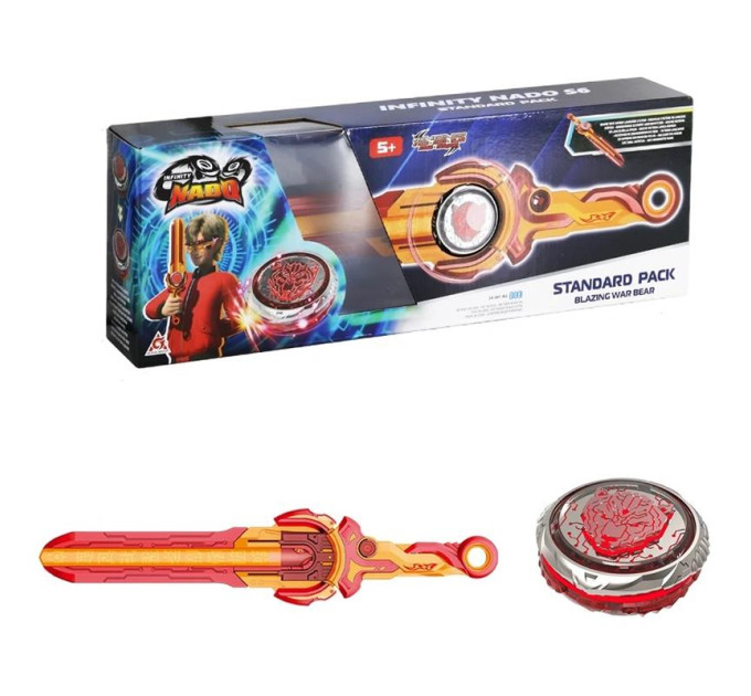 Infinity Nado Дзига Infinity Nado VI серія Standard Pack Blazing War Bear Палаючий Бойовий Ведмідь (EU654122)