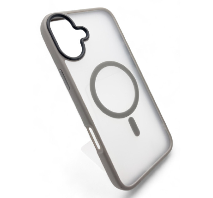 BeCover Чохол до мобільного телефона BeCover Metal Buttons Case (MagSafe) для Apple iPhone 16 Gray (712092)