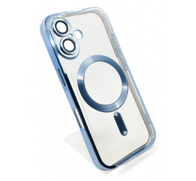 BeCover Чохол до мобільного телефона BeCover TPU Chrome Case (MagSafe) для Apple iPhone 16 Sierra Blue (712072)