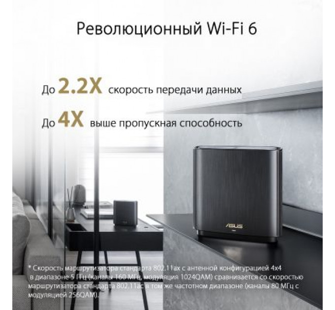 Точка доступу Wi-Fi ASUS XT8 V2 Black 2pk (90IG0590-MO3A20)