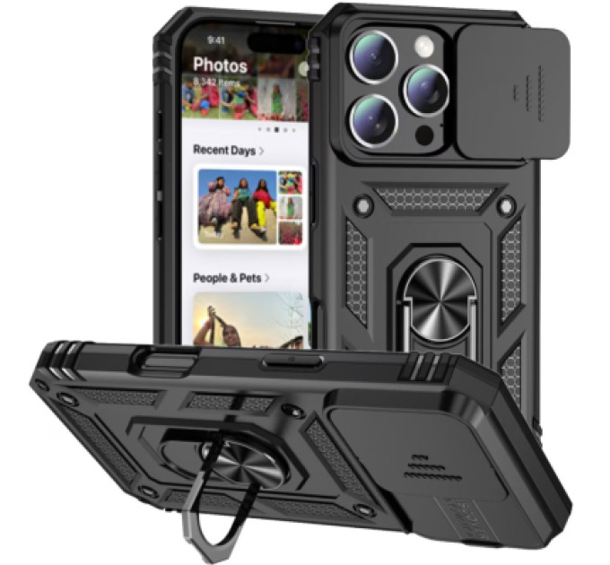 BeCover Чохол до мобільного телефона BeCover Military Apple iPhone 16 Pro Black (712155)