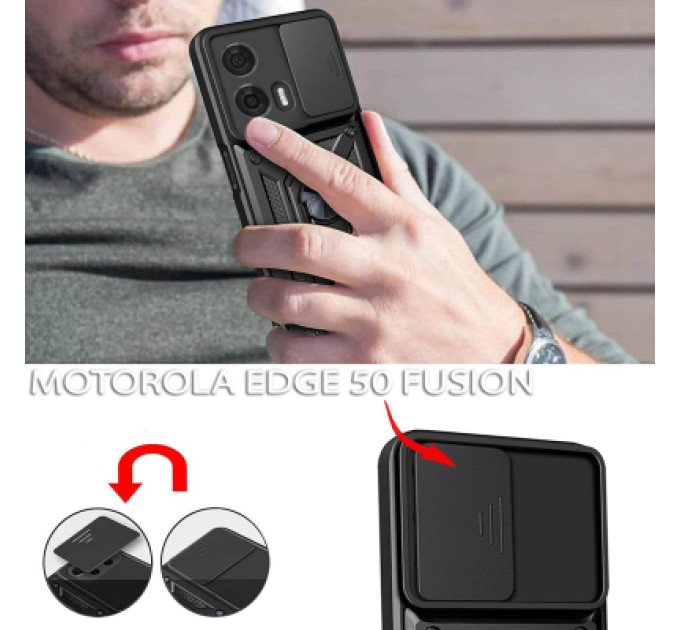BeCover Чохол до мобільного телефона BeCover Military Motorola Edge 50 Fusion Black (712162)