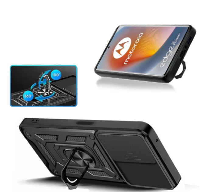 BeCover Чохол до мобільного телефона BeCover Military Motorola Edge 50 Fusion Black (712162)