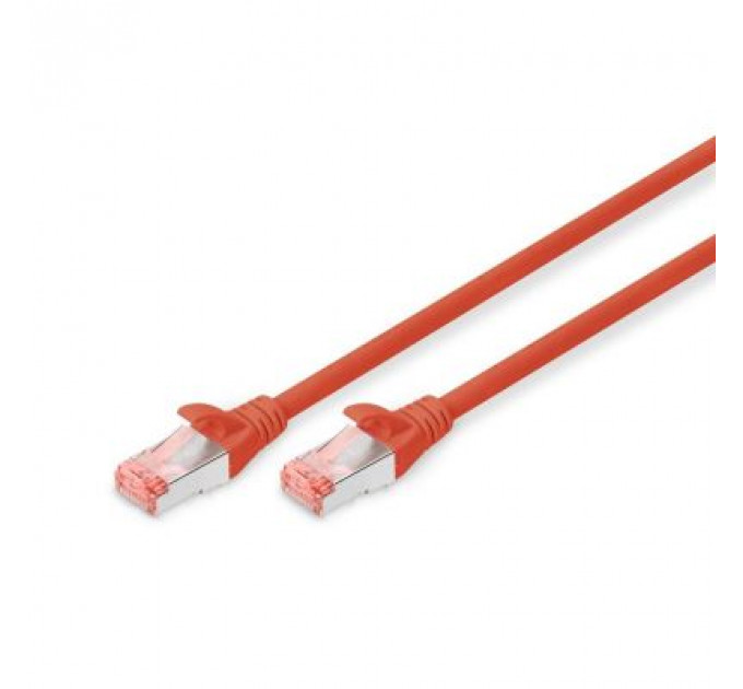 Патч-корд 0.5м, CAT 6 S-FTP, AWG 27/7, LSZH, red Digitus (DK-1644-005/R)