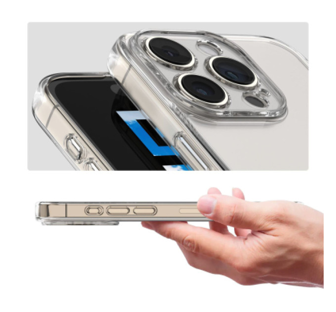 BeCover Чохол до мобільного телефона BeCover Apple iPhone 16 Pro Transparancy (712279)