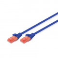 Патч-корд 10м, CAT 6 UTP, AWG 26/7, Cu, LSZH, blue Digitus (DK-1617-100/B)