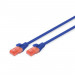 Патч-корд 10м, CAT 6 UTP, AWG 26/7, Cu, LSZH, blue Digitus (DK-1617-100/B)