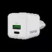 Canyon Зарядний пристрій Canyon CU20AC GaN 20W 1xPD 1xQC EU White (CNS-CUW20AC)