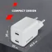 Canyon Зарядний пристрій Canyon CU35CC GaN 35W 2xPD EU White (CNS-CUW35CC)