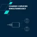 Canyon Зарядний пристрій Canyon CU45AC GaN 45W 1xPD 1xQC EU White (CNS-CUW45AC)