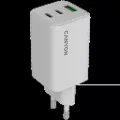Canyon Зарядний пристрій Canyon CU65ACC GaN 65W 2xPD 1xQC EU White (CNS-CUW65ACC)