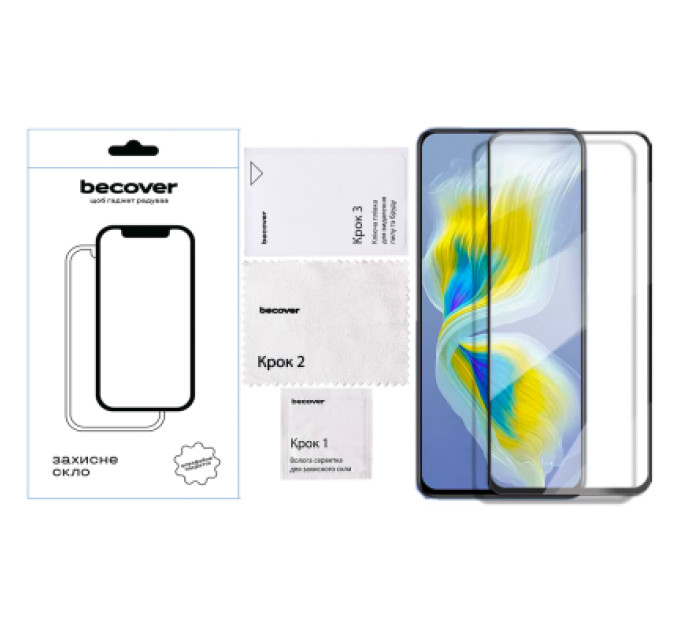 BeCover Скло захисне BeCover Infinix Smart 9 (X6532) Black (712347)