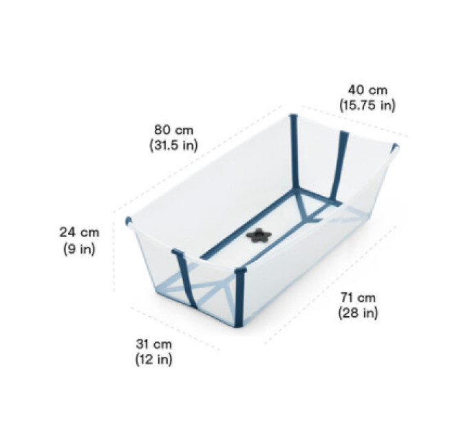 Stokke Ванночка Stokke Flexi Bath XL Складна Біла (535901)