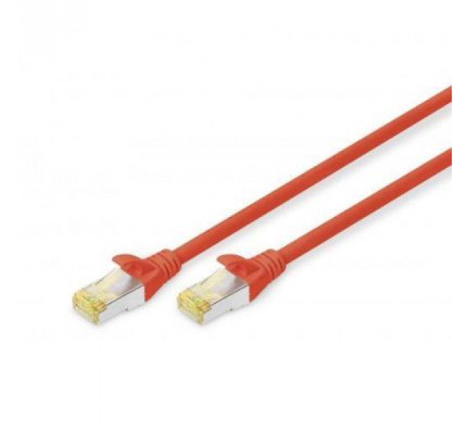 Патч-корд 0.5м, CAT 6a S-FTP, AWG 26/7, Cu, LSZH, red Digitus (DK-1644-A-005/R)