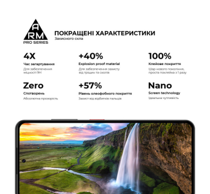Armorstandart Скло захисне Armorstandart Pro Motorola G55 5G Black (ARM81170)