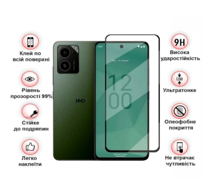 BeCover Скло захисне BeCover HMD Pulse Pro Black (712487)