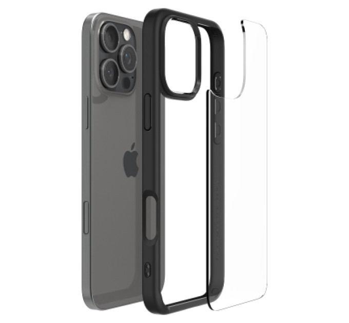 Spigen Чохол до мобільного телефона Spigen iPhone 16 Pro Max Ultra Hybrid Matte Black (ACS07996)
