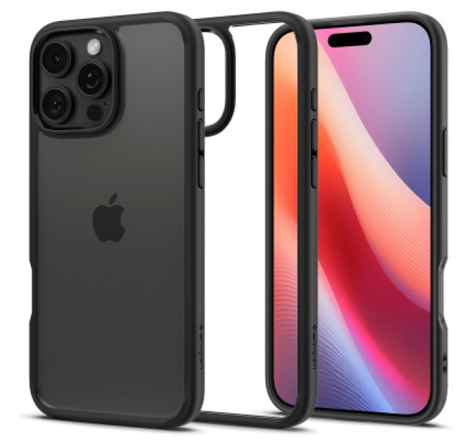 Spigen Чохол до мобільного телефона Spigen iPhone 16 Pro Ultra Hybrid Matte Black (ACS08125)