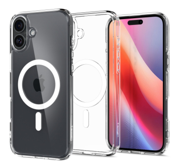 Spigen Чохол до мобільного телефона Spigen iPhone 16 Ultra Hybrid MagFit White (ACS08205)