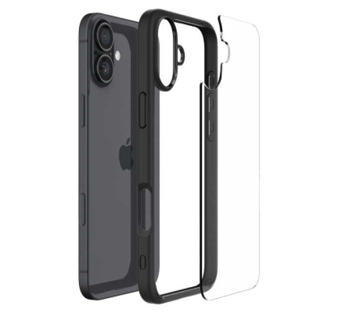 Spigen Чохол до мобільного телефона Spigen iPhone 16 Ultra Hybrid Matte Black (ACS08201)