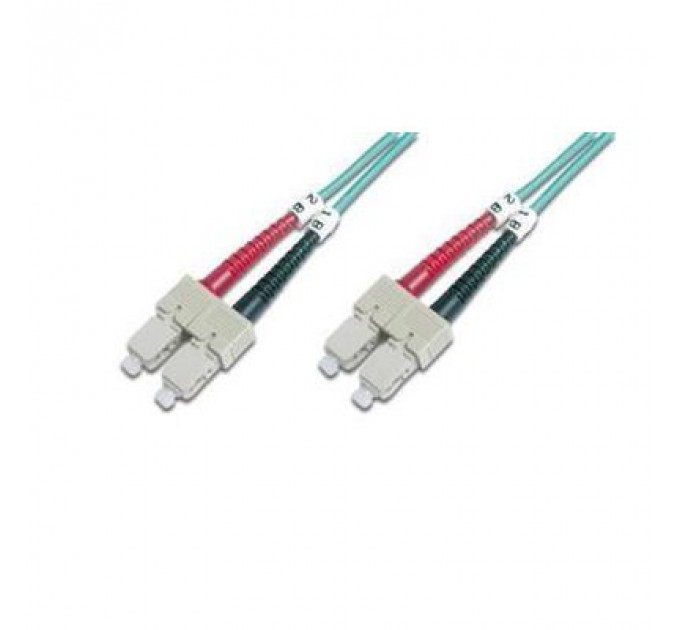 Оптичний патчкорд Digitus SC/UPC-SC/UPC, 50/125, MM, OM3, duplex, 2м (DK-2522-02/3)