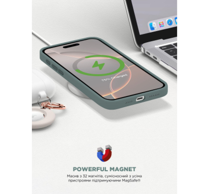 Armorstandart Чохол до мобільного телефона Armorstandart ICON2 MagSafe Apple iPhone 16 Pro Lake Green (ARM81318)