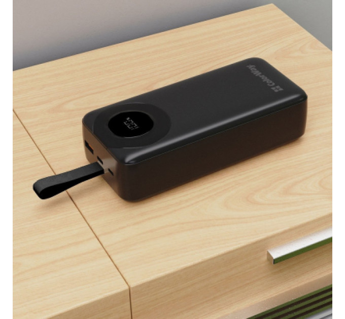 ColorWay Батарея універсальна ColorWay 30 000 mAh EnergyPlus PD/18W, QC3.0/22.5W, Black (CW-PB300LPB4BK-PDD)