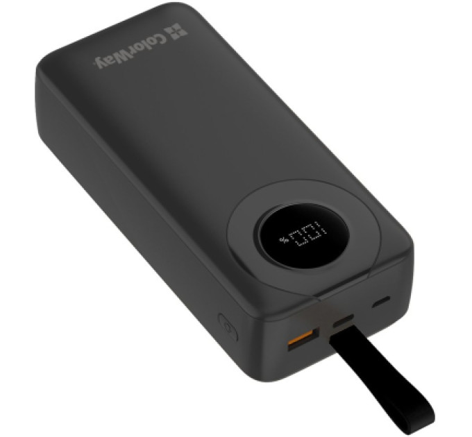 ColorWay Батарея універсальна ColorWay 30 000 mAh EnergyPlus PD/18W, QC3.0/22.5W, Black (CW-PB300LPB4BK-PDD)
